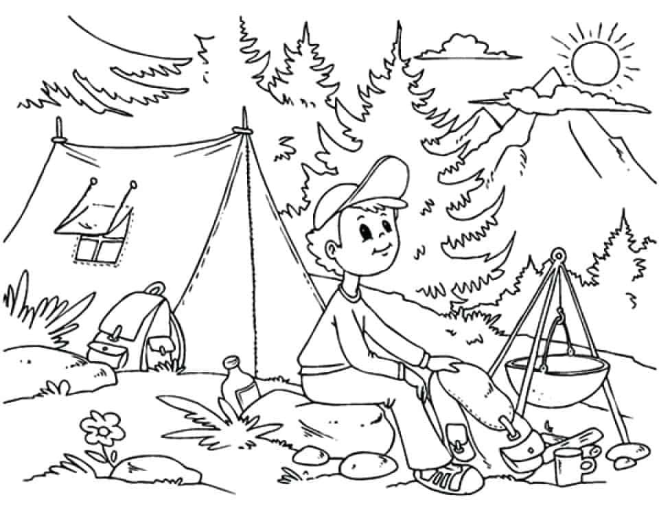 Free Printable Camping Coloring Pages
 8 Free Kids Printables To Take Camping diy Thought