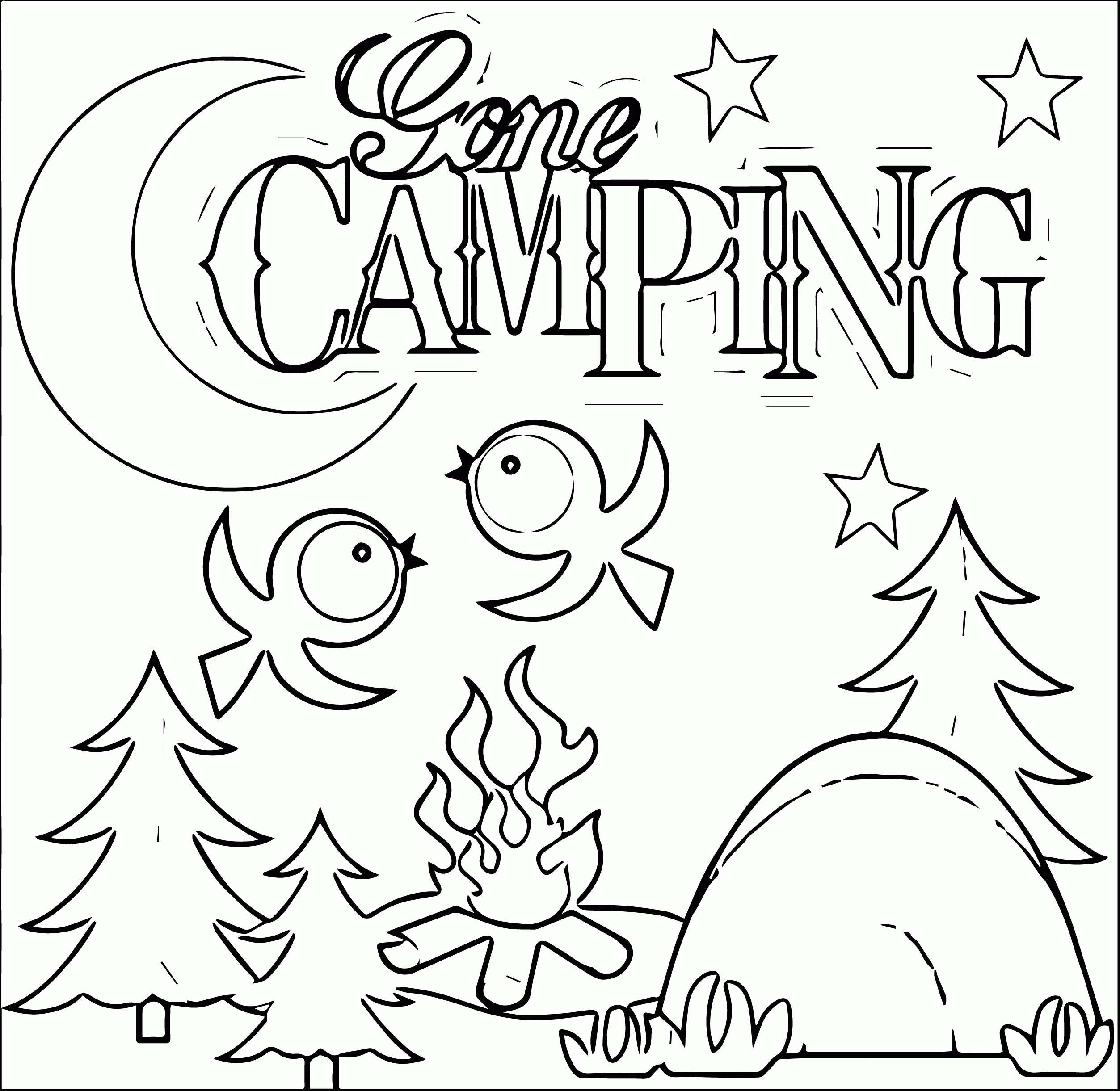 Free Printable Camping Coloring Pages
 Camping Coloring Pages Best Coloring Pages For Kids