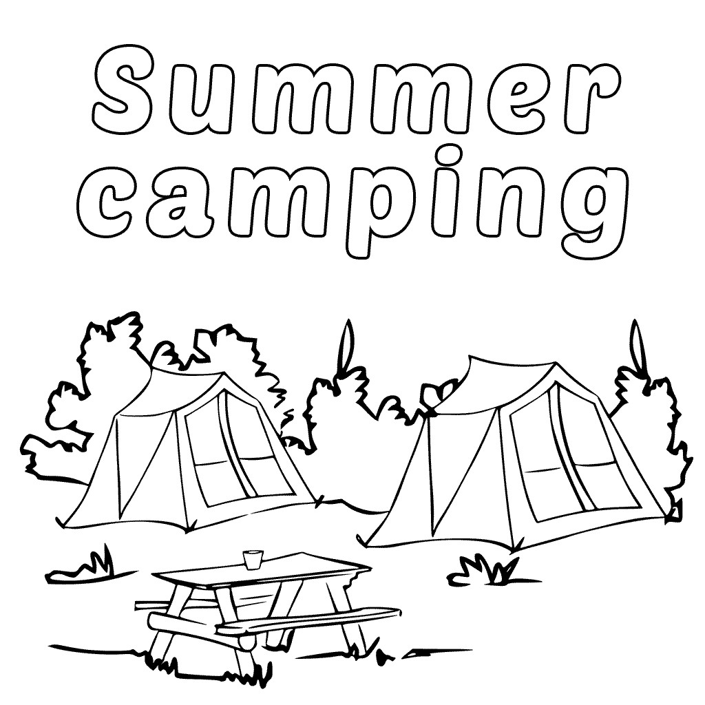 Free Printable Camping Coloring Pages
 Free Printable Camping Coloring Pages