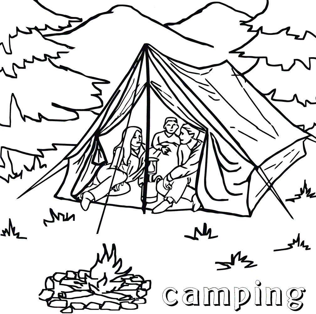 Free Printable Camping Coloring Pages
 Free Printable Camping Coloring Pages