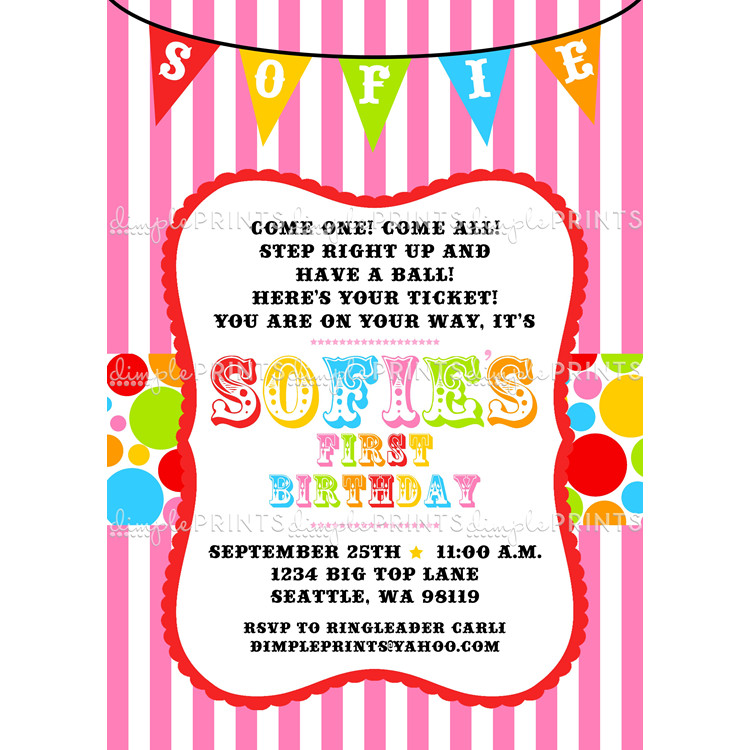 Free Printable Carnival Birthday Invitations
 Free Printable Carnival Birthday Party Invitations – FREE