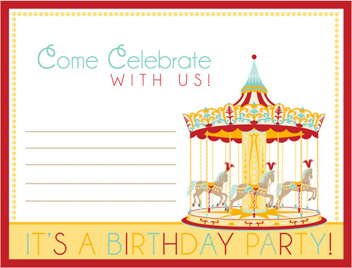 Free Printable Carnival Birthday Invitations
 How to Host a Carnival Birthday Party Free Printable