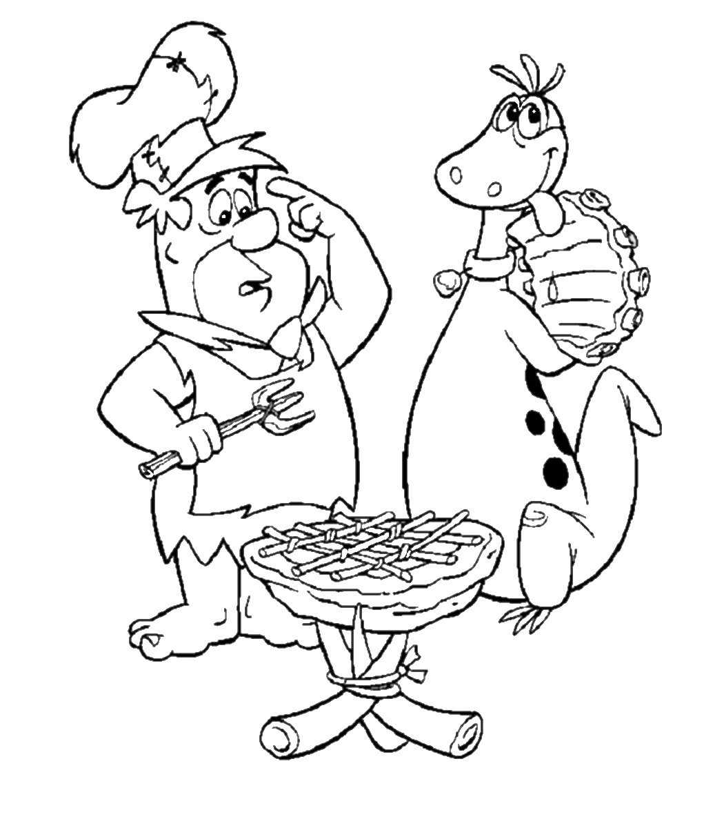 Free Printable Coloring Book
 The Flintstones Coloring Pages