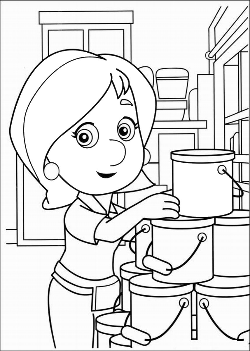 Free Printable Coloring Book
 Handy Manny Coloring Pages