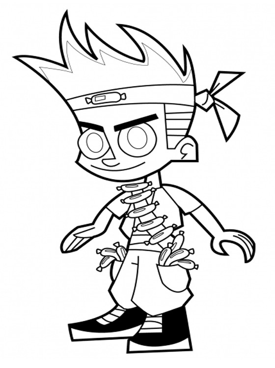 Free Printable Coloring Book
 Kids Page Johnny Test Coloring Pages