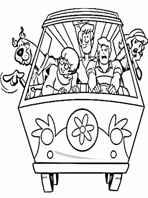 Free Printable Coloring Book
 Kids Page Printable Scooby Doo Coloring Pages