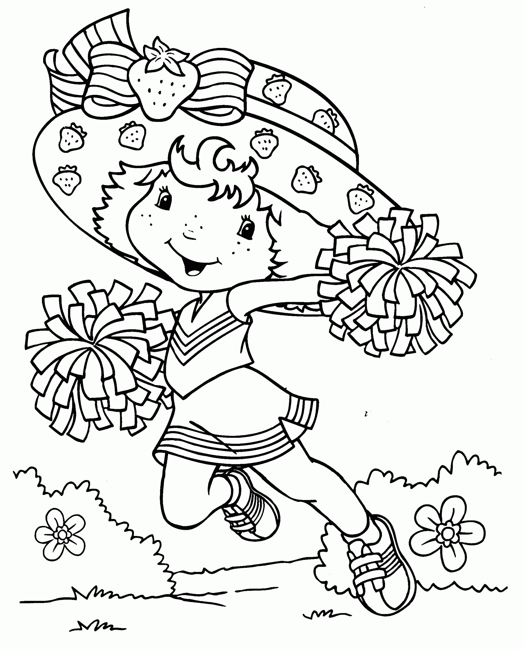 Free Printable Coloring Pages For Girls
 Strawberry Coloring Pages