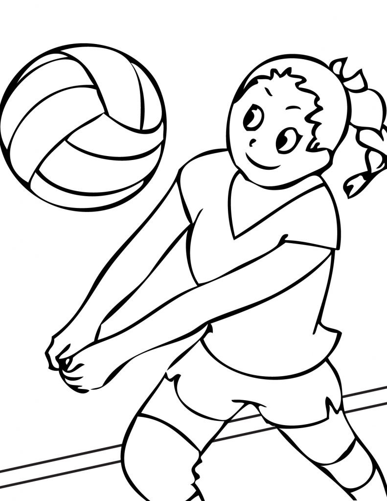 Free Printable Coloring Pages For Toddlers
 Free Printable Volleyball Coloring Pages For Kids