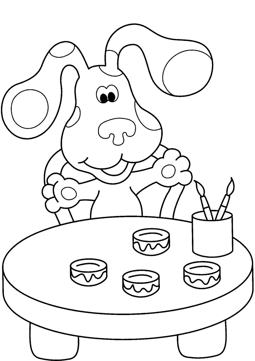 Free Printable Coloring Pages For Toddlers
 Free Printable Blues Clues Coloring Pages For Kids