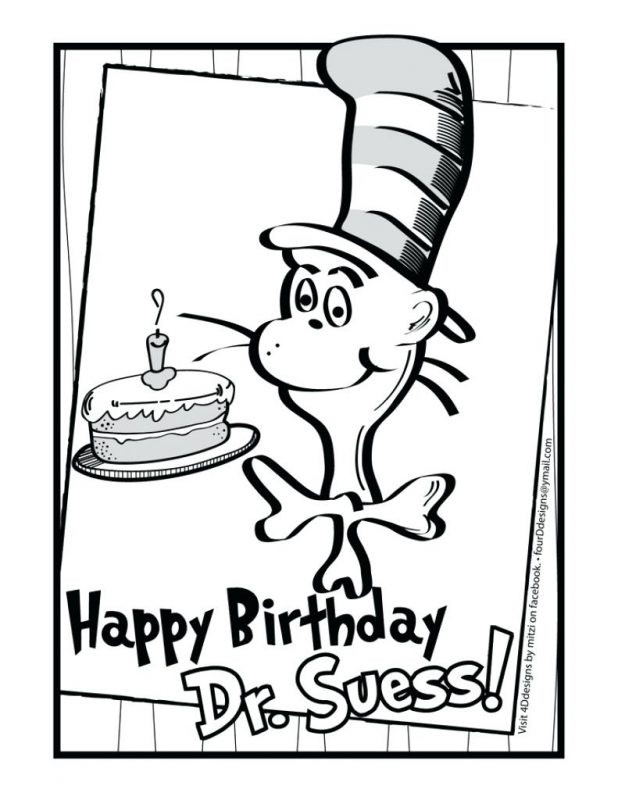Free Printable Dr Seuss Coloring Pages
 Happy Birthday Coloring Pages