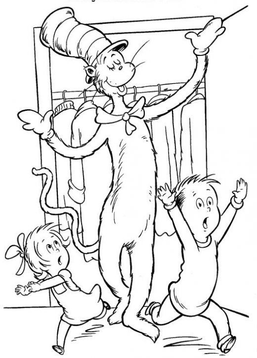 Free Printable Dr Seuss Coloring Pages
 Fun Coloring Pages Cat in the Hat Coloring Pages Dr Seuss