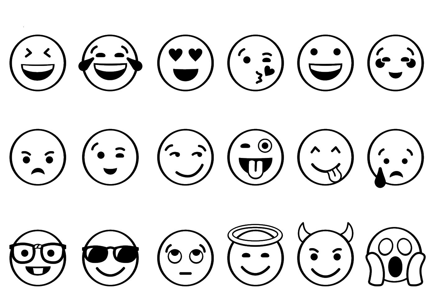 Best Free Printable Emoji Coloring Pages from Emoji Coloring Pages. 