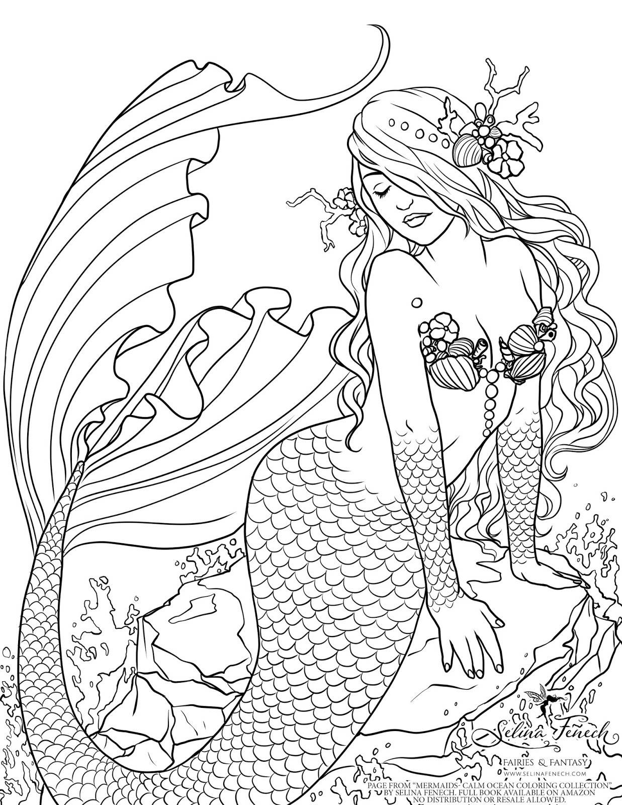 Free Printable Mermaid Coloring Pages
 Enchanted Designs Fairy & Mermaid Blog Free Mermaid