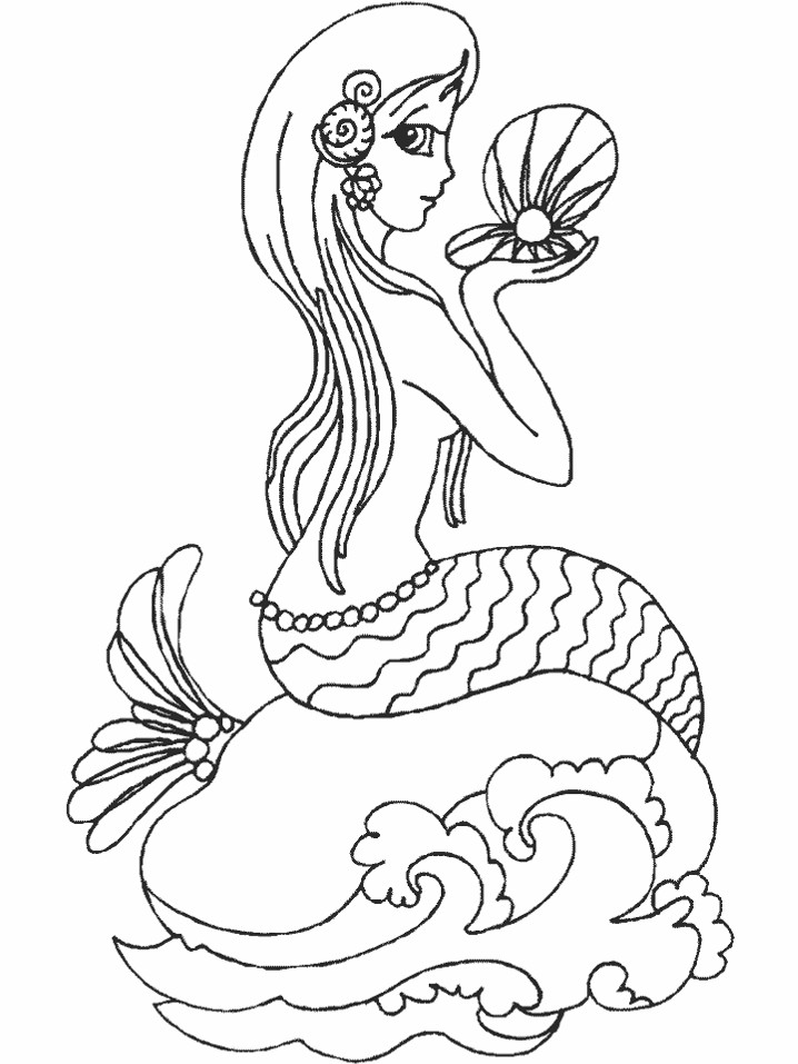 Free Printable Mermaid Coloring Pages
 Mermaid Coloring Pages