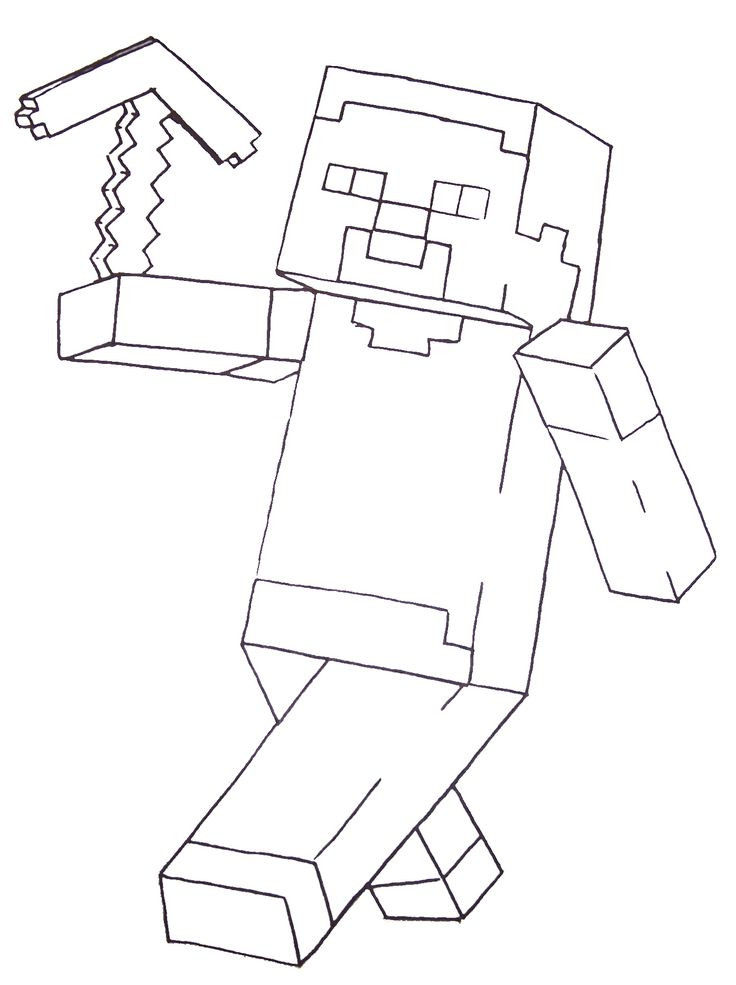 Free Printable Minecraft Coloring Pages
 Minecraft Steve Coloring Pages Printable