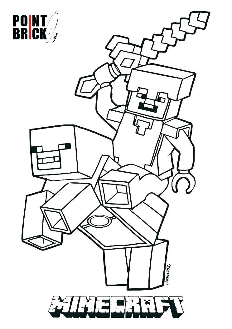 Free Printable Minecraft Coloring Pages
 Minecraft Coloring Pages Herobrine at GetColorings