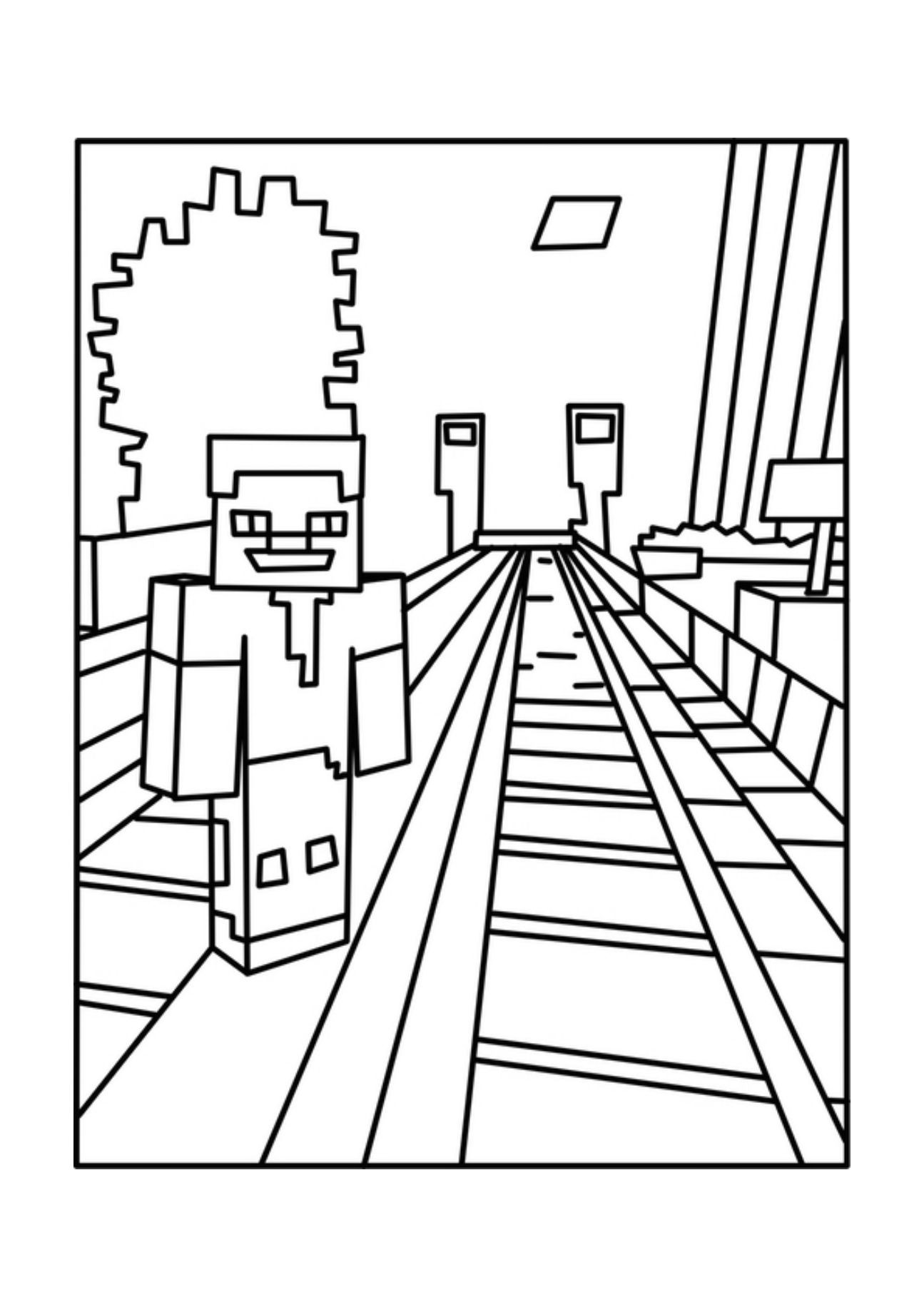 Free Printable Minecraft Coloring Pages
 Printable Minecraft Coloring Page
