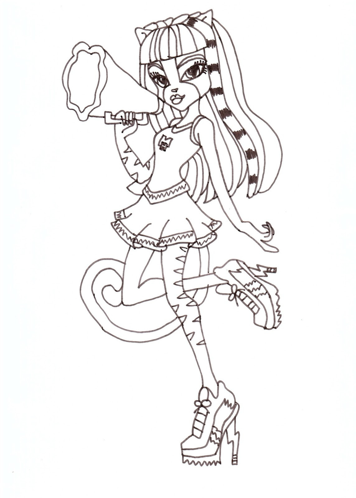 Free Printable Monster High Coloring Pages
 Free Printable Monster High Coloring Pages February 2013