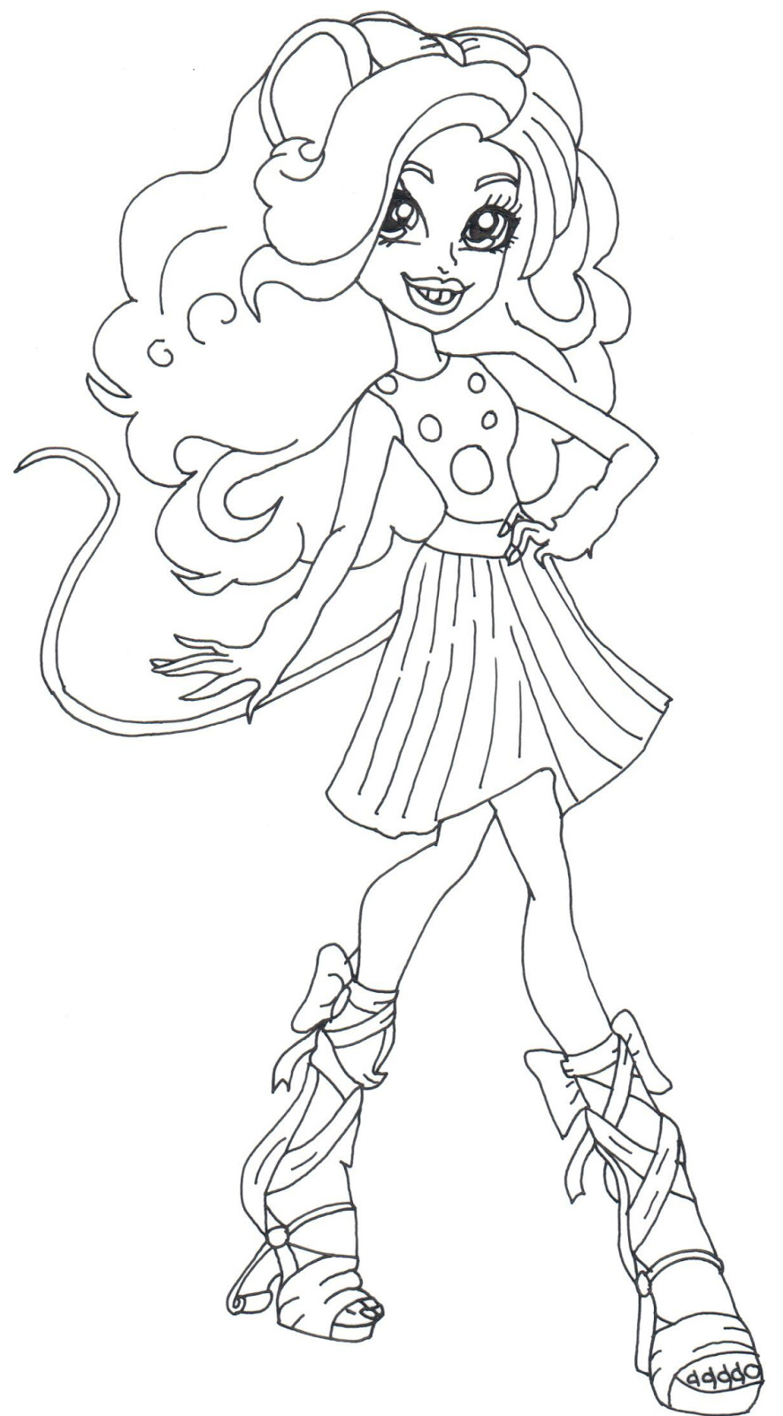 Free Printable Monster High Coloring Pages
 Free Printable Monster High Coloring Pages October 2015