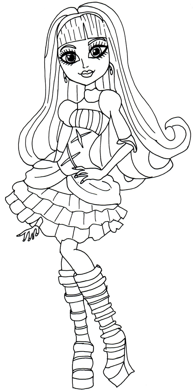Free Printable Monster High Coloring Pages
 Free Printable Monster High Coloring Pages December 2013