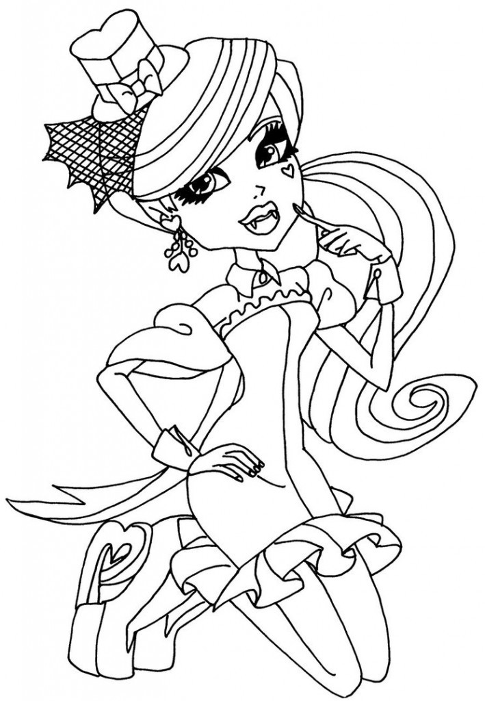 Free Printable Monster High Coloring Pages
 Monster High Coloring Pages Free Coloring pages