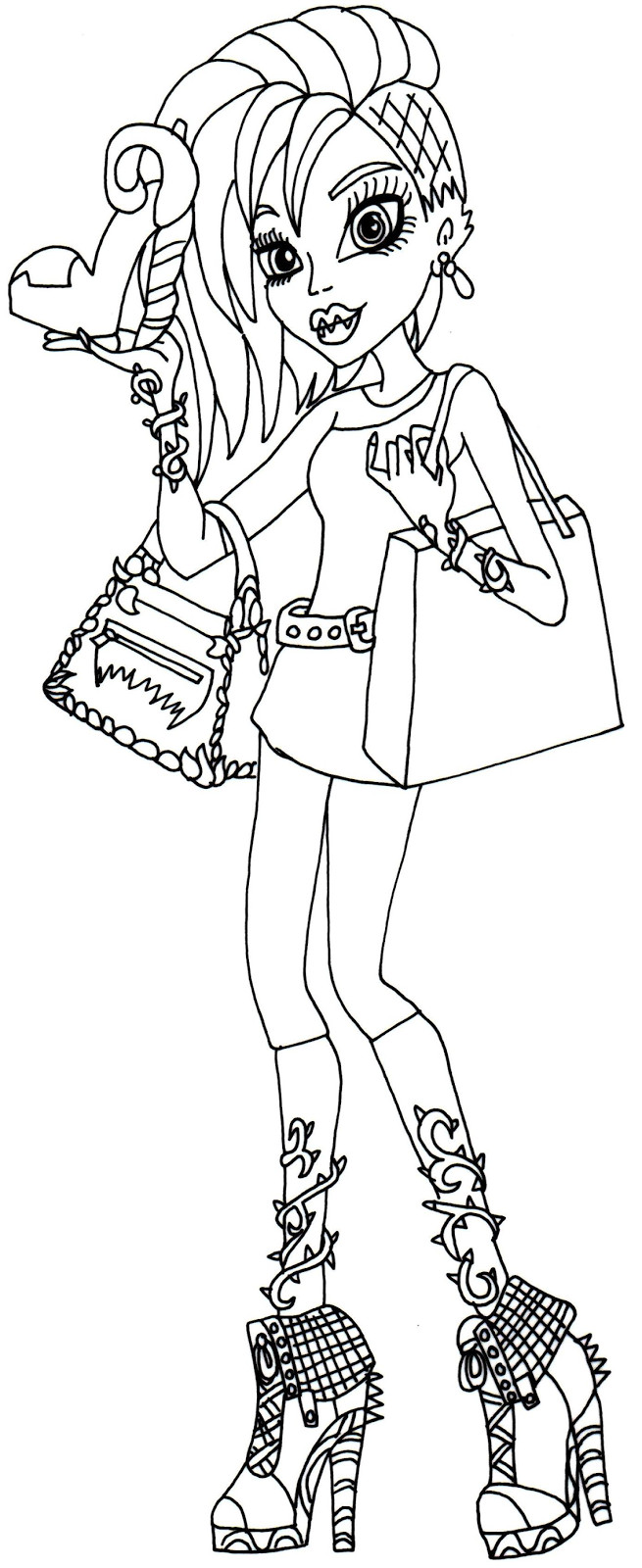 Free Printable Monster High Coloring Pages
 Free Printable Monster High Coloring Pages Venus