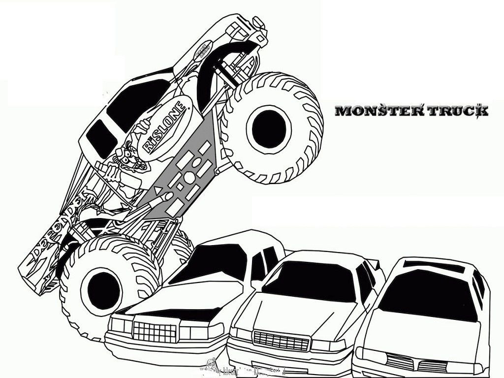 Free Printable Monster Truck Coloring Pages
 Monster Truck Coloring Pages Free Printables