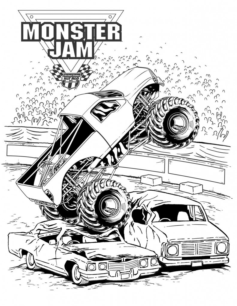 Free Printable Monster Truck Coloring Pages
 Advance Auto Parts Monster Jam Ticket Giveaway The