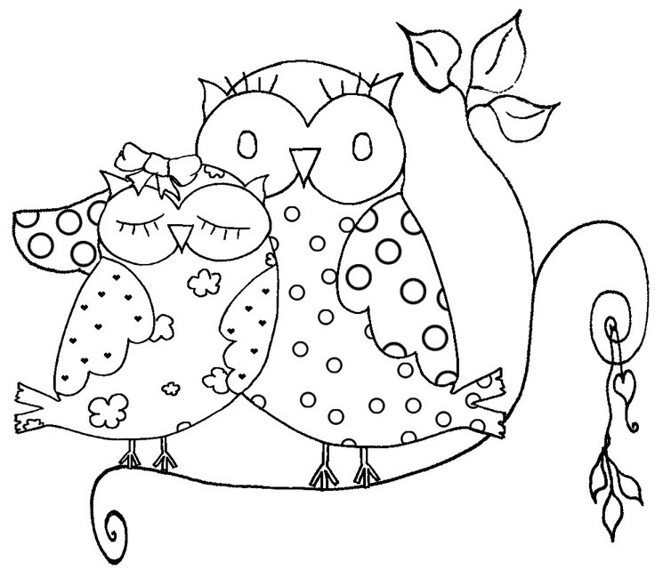 Free Printable Owl Coloring Pages
 owl coloring pages for kids printable coloring pages 2