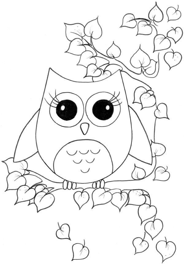 Free Printable Owl Coloring Pages
 owl coloring pages for kids …