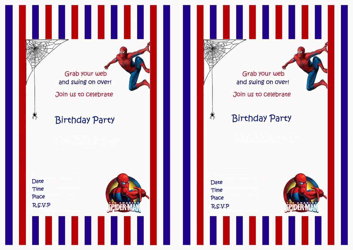Free Printable Spiderman Birthday Invitations
 Spiderman Birthday Invitations – Birthday Printable