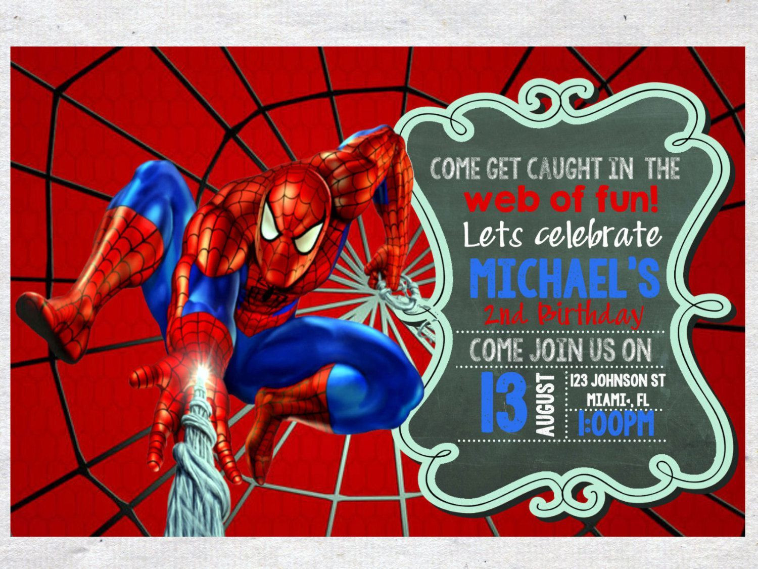 Free Printable Spiderman Birthday Invitations
 Spiderman Birthday Invitations Templates Free