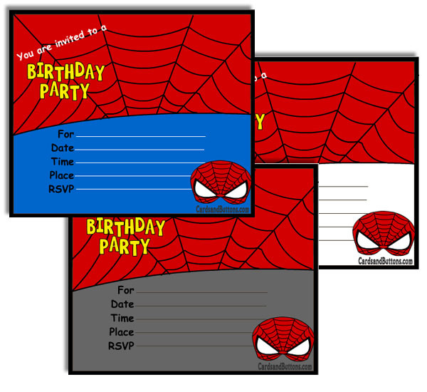 Free Printable Spiderman Birthday Invitations
 Free Printable Spiderman Birthday Invitations