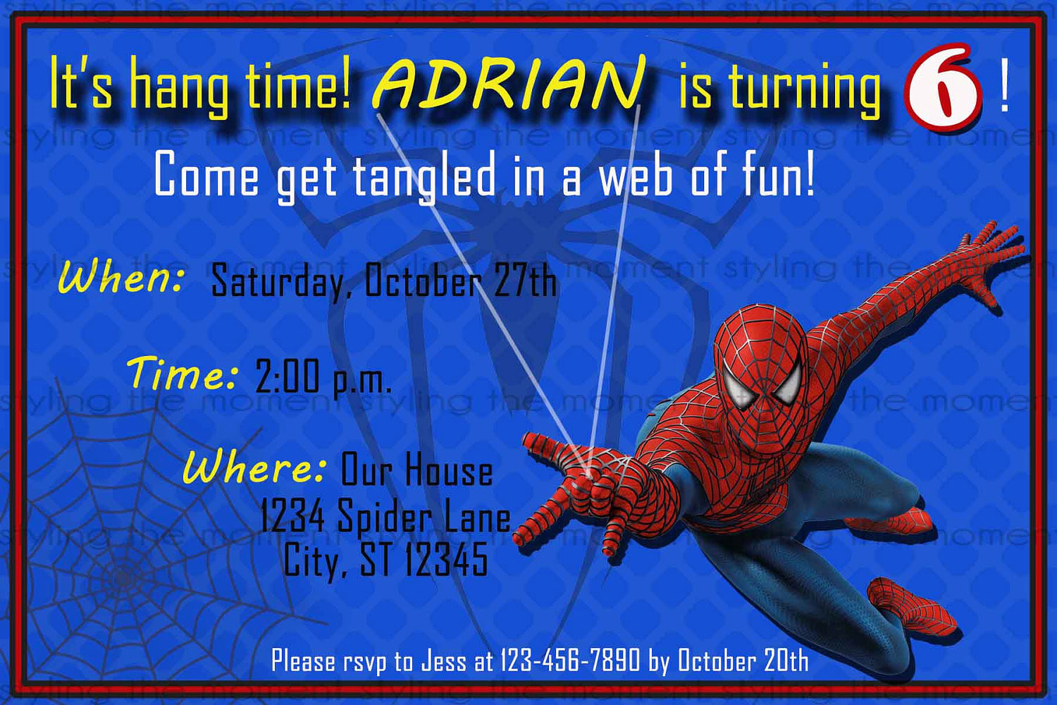 Free Printable Spiderman Birthday Invitations
 Spiderman Printable Birthday Invitation