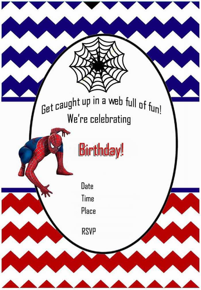 Free Printable Spiderman Birthday Invitations
 Spiderman Free Printable Invitation Templates