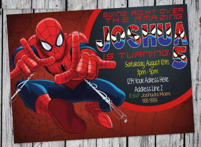 Free Printable Spiderman Birthday Invitations
 Awesome Spiderman Birthday Invitation Templates Free