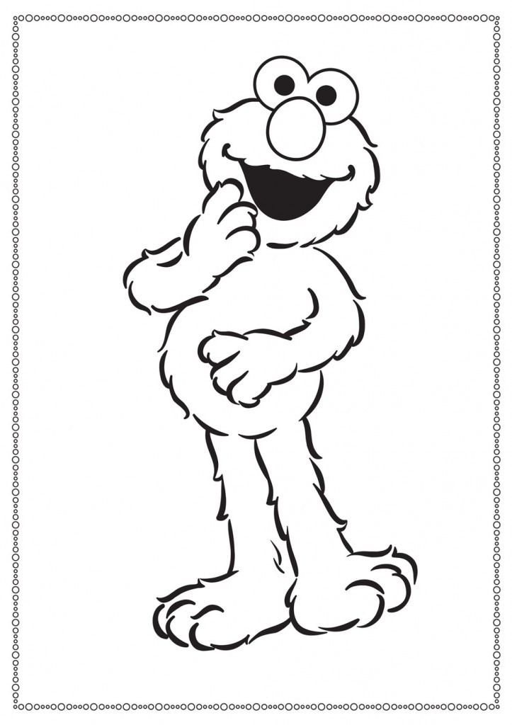 Free Printable Toddler Coloring Pages
 Free Printable Elmo Coloring Pages For Kids