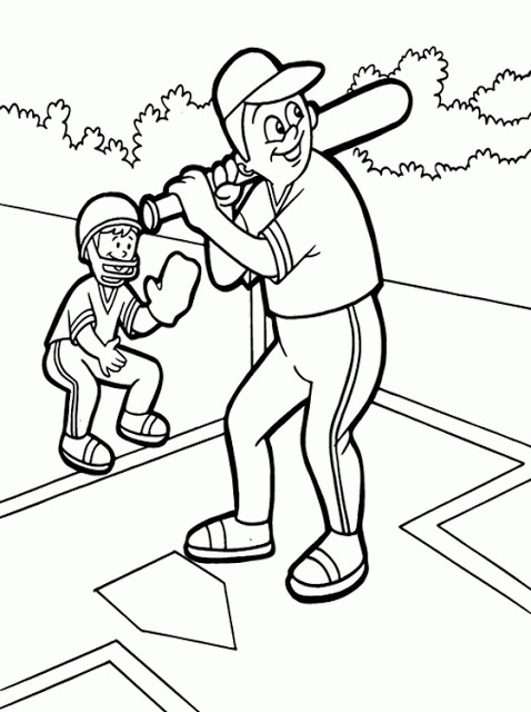 Free Printable Toddler Coloring Pages
 Kids Page Baseball Coloring Pages