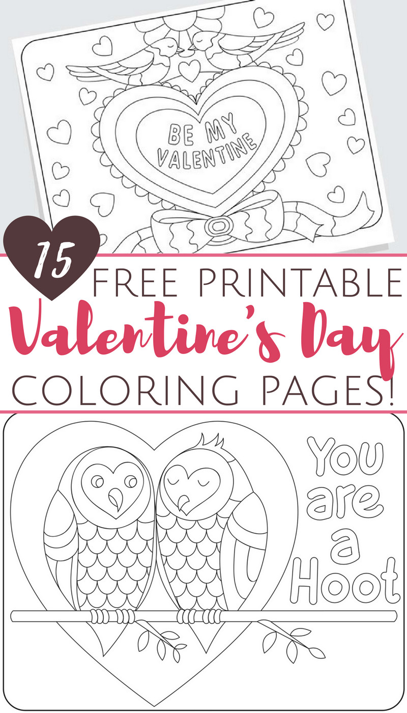 Free Printable Valentines Day Coloring Pages
 Free Printable Valentine s Day Coloring Pages for Adults