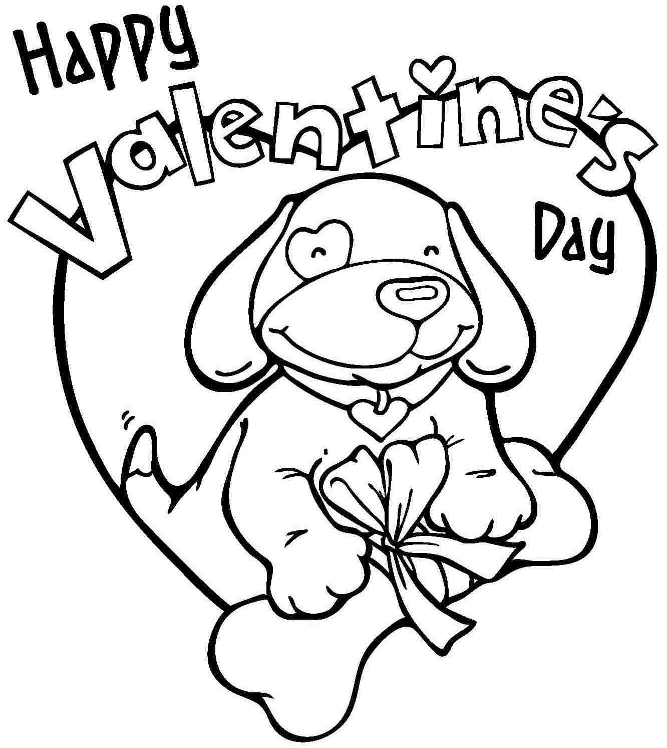 Free Printable Valentines Day Coloring Pages
 Happy Valentines Day Coloring Pages Best Coloring Pages