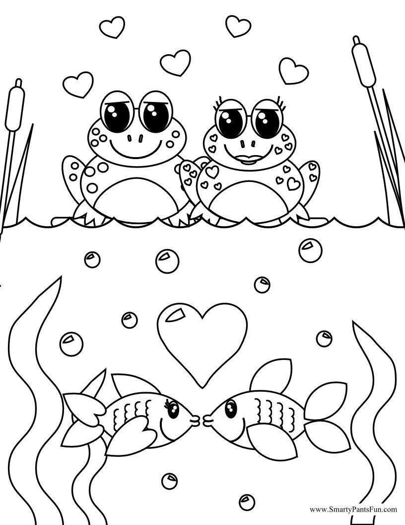 Free Printable Valentines Day Coloring Pages
 Smarty Pants Fun Printables January 2012