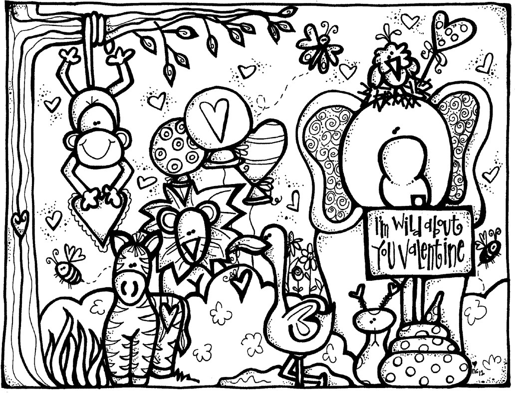 Free Printable Valentines Day Coloring Pages
 MelonHeadz Valentine s Day coloring page