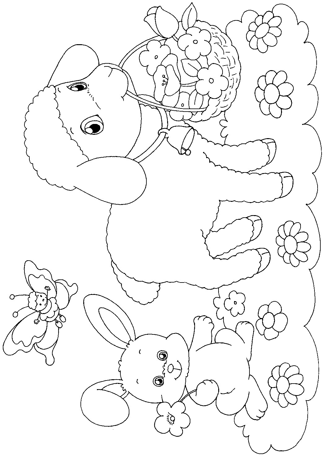 Free Spring Coloring Pages For Kids
 EASTER COLOURING EASTER PAPER CRAFT TO PRINT AND COLOUR