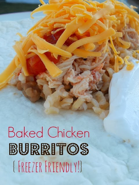 Freezer Chicken Burritos
 Ally s Sweet and Savory Eats Baked Chicken Burritos