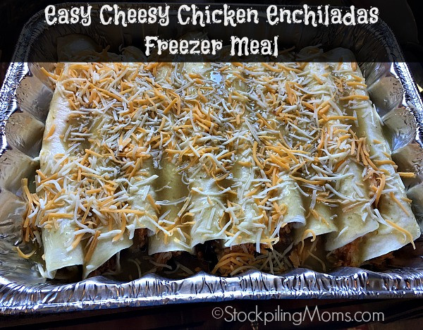 Freezer Chicken Enchiladas
 Easy Cheesy Chicken Enchiladas Freezer Meal