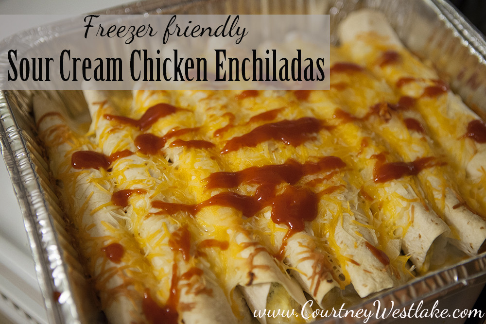 Freezer Chicken Enchiladas
 Sour Cream Chicken Enchiladas Recipe — Dishmaps