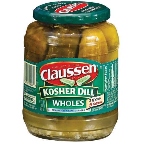 Freezer Dill Pickles
 Claussen Kosher Dill Wholes Pickles Pickles I like