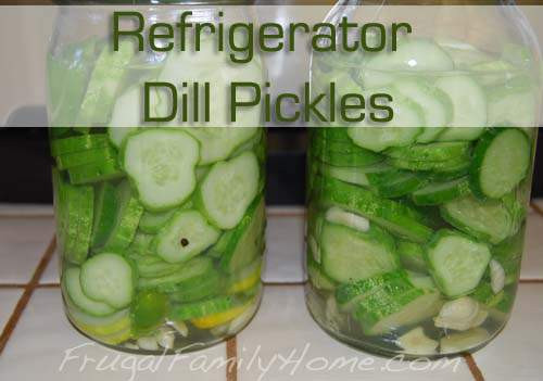 Freezer Dill Pickles
 Refrigerator Garlic Dill Pickles
