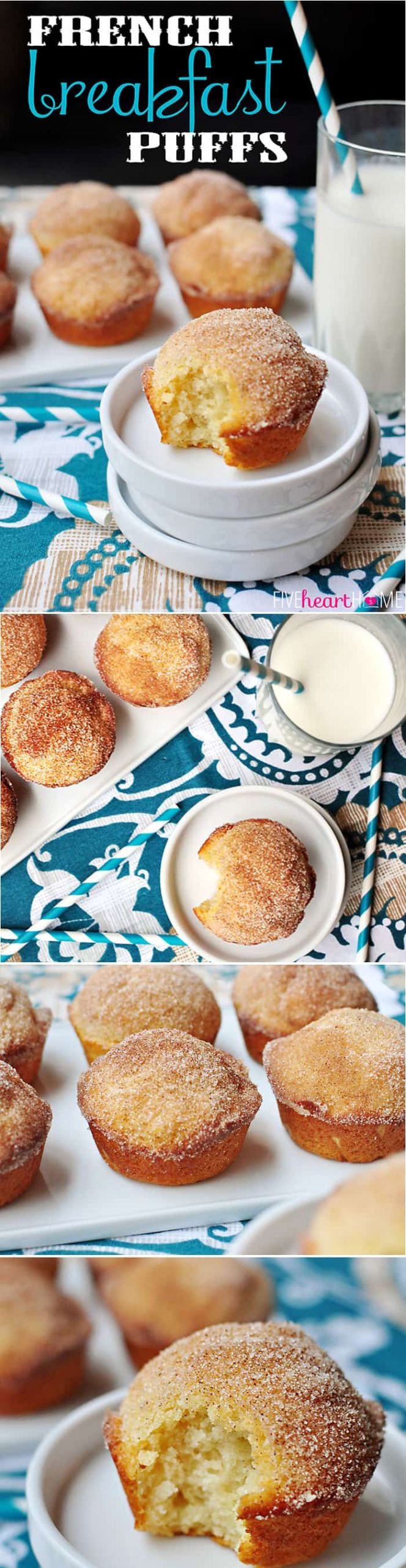 French Brunch Recipes
 French Breakfast Puffs • FIVEheartHOME