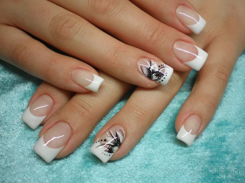 French Manicure Acrylic Nail Designs
 Top 45 Pretty Acrylic Nails
